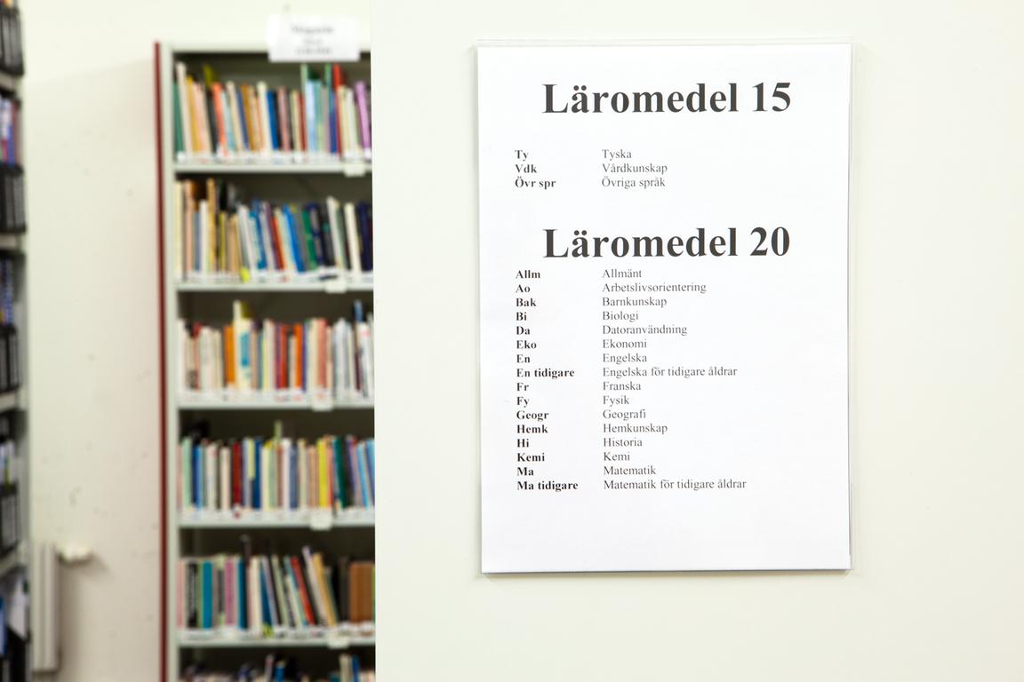 Läromedelsamlingen i Pedagogiska biblioteket